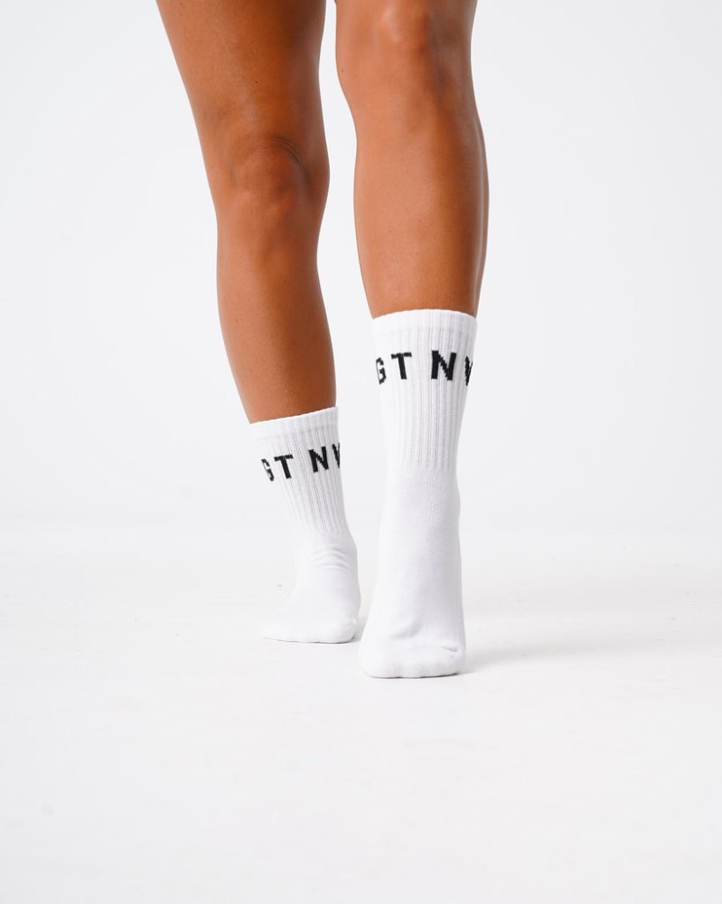 Accesorios Nvgtn Crew Socks Hombre Blancas Argentina | 1380-RTT