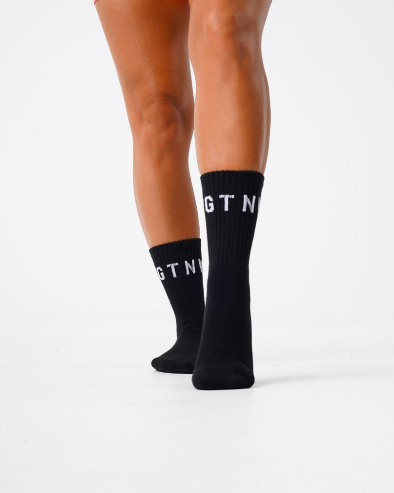 Accesorios Nvgtn Crew Socks Hombre Negras Argentina | 1057-AEW