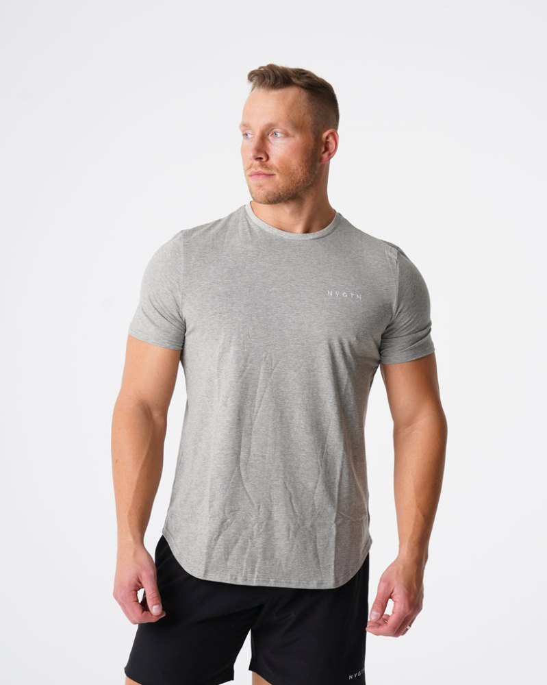 Camiseta Nvgtn Pulse Fitted Tee Hombre Gris Argentina | 1319-7C0