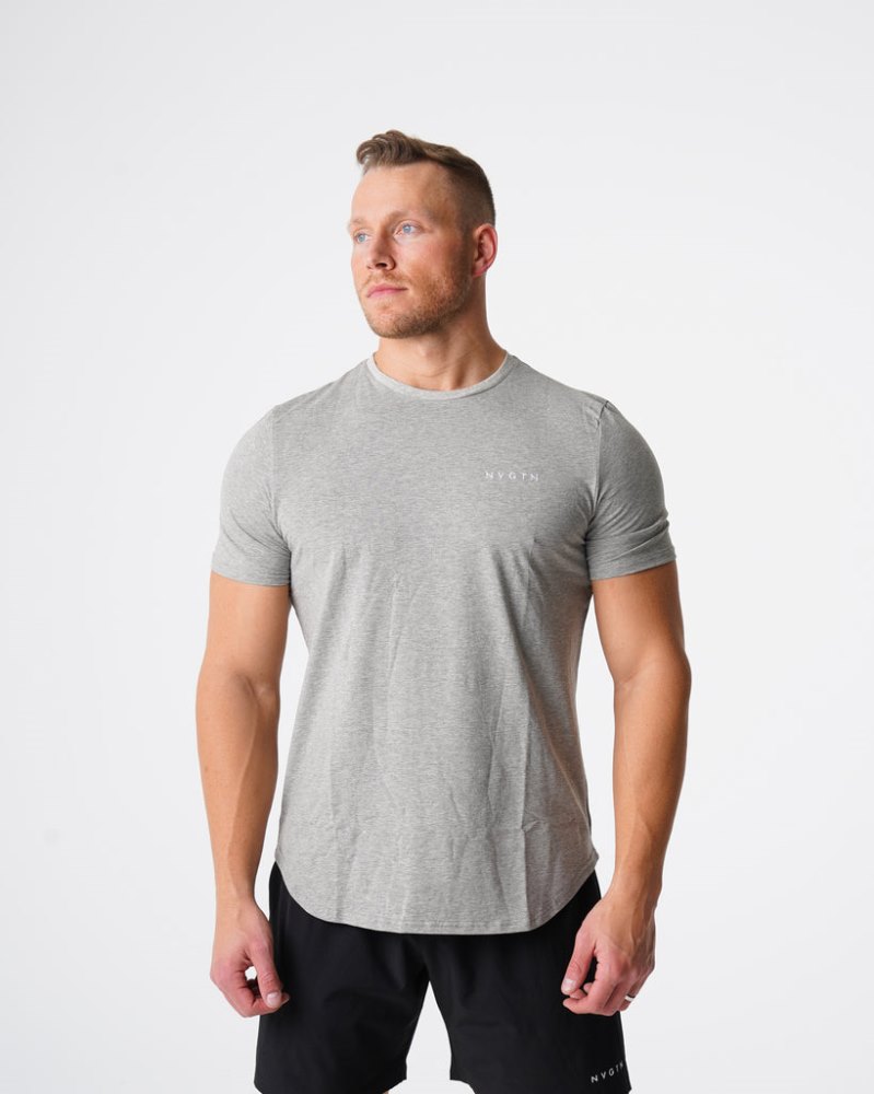 Camiseta Nvgtn Pulse Fitted Tee Hombre Gris Argentina | 1319-7C0