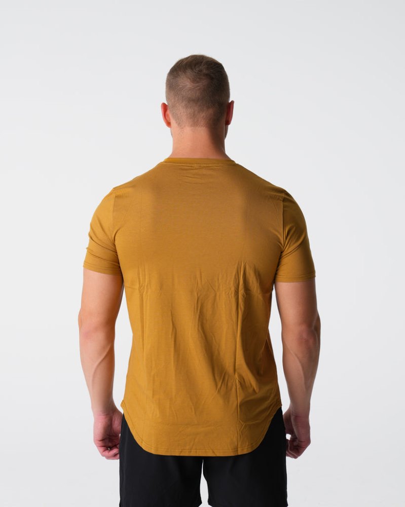 Camiseta Nvgtn Pulse Fitted Tee Hombre Naranjas Argentina | 1465-Y7K