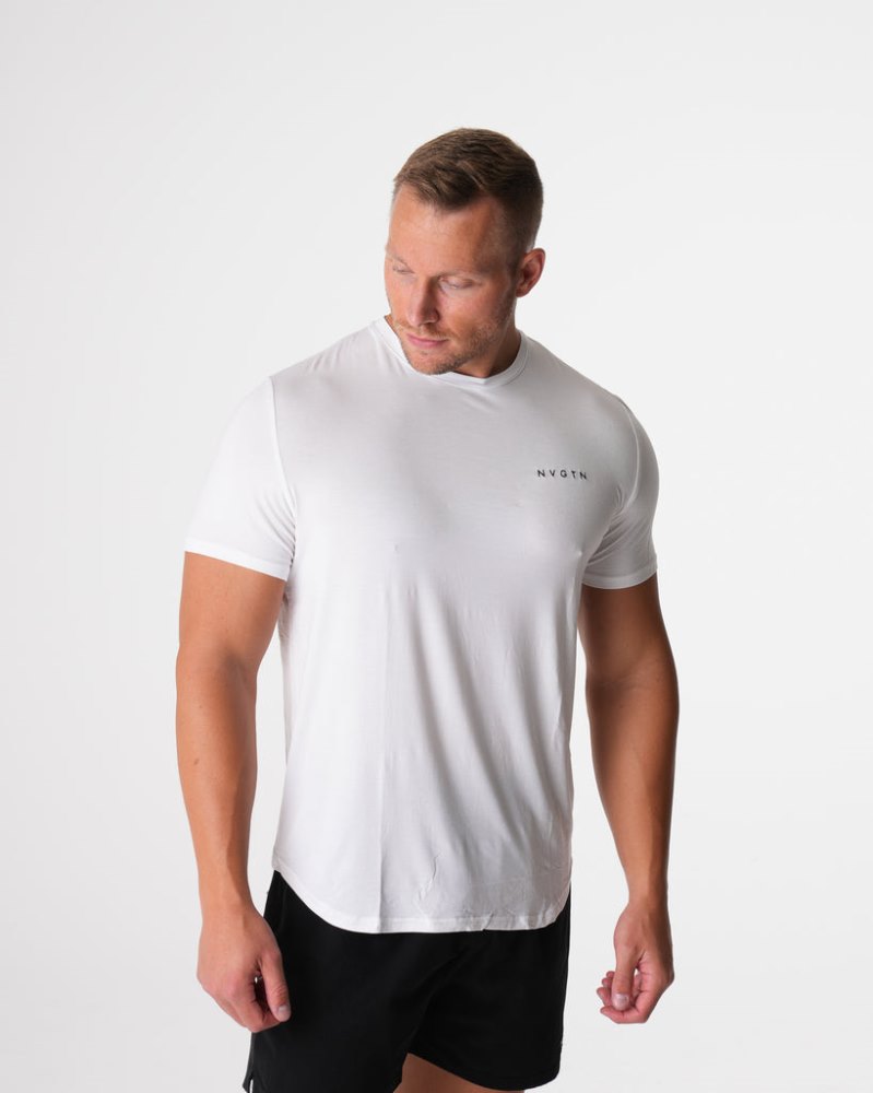 Camiseta Nvgtn Tech Fitted Tee Hombre Blancas Argentina | 1689-IH2