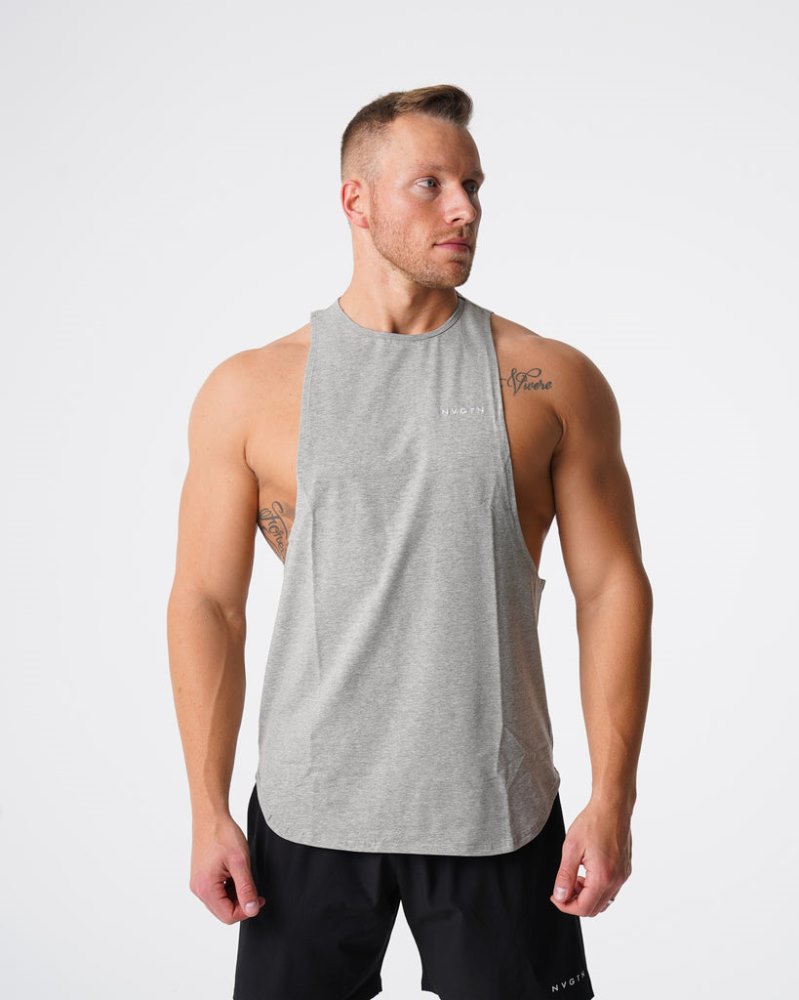 Camiseta Tirantes Nvgtn Pulse Edge Hombre Gris Argentina | 1030-DXK