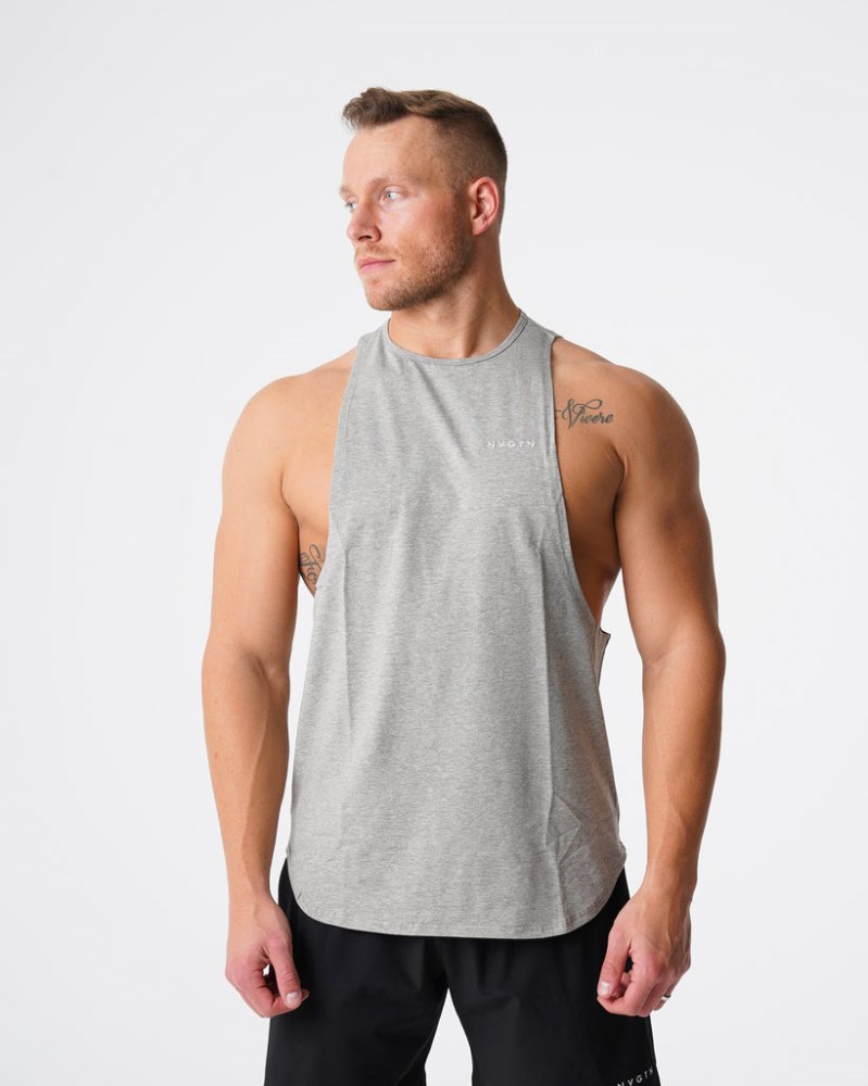 Camiseta Tirantes Nvgtn Pulse Edge Hombre Gris Argentina | 1030-DXK