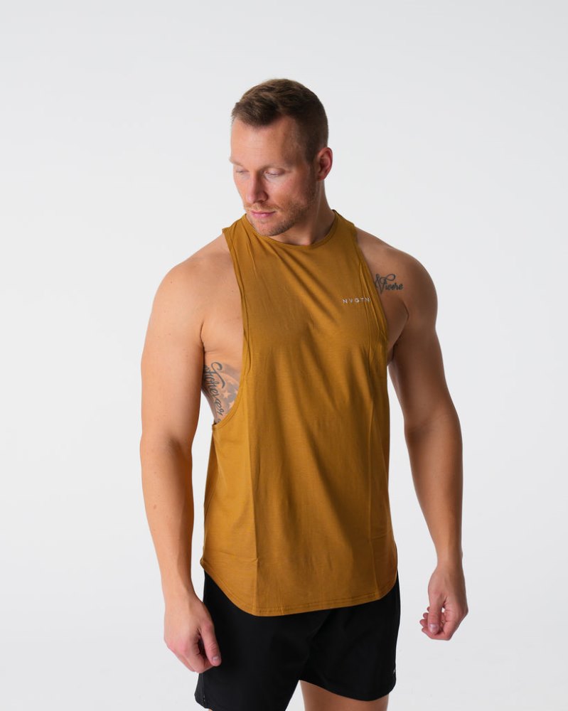 Camiseta Tirantes Nvgtn Pulse Edge Hombre Naranjas Argentina | 1184-7KI