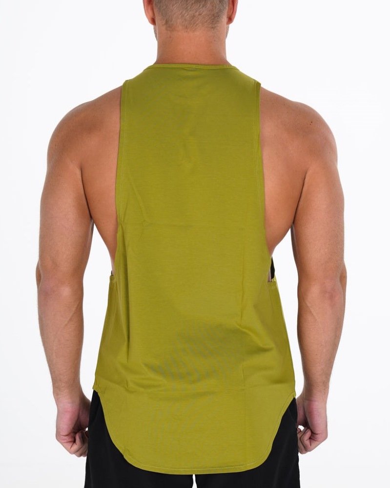 Camiseta Tirantes Nvgtn Pulse Edge Hombre Verde Oliva Argentina | 1481-4DI