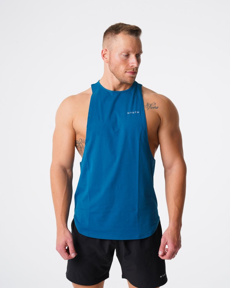 Camiseta Tirantes Nvgtn Pulse Edge Hombre Azules Argentina | 1935-PLM