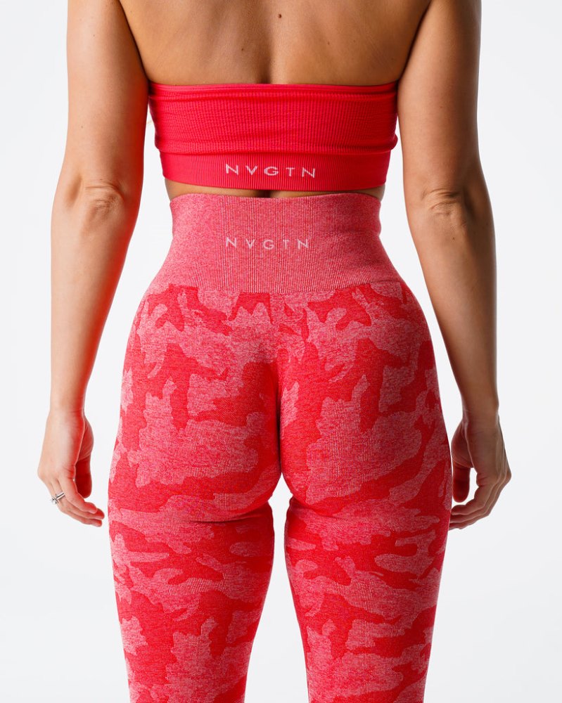 Leggins Nvgtn Camo Seamless Leggings Mujer Rojas Argentina | 1389-I83