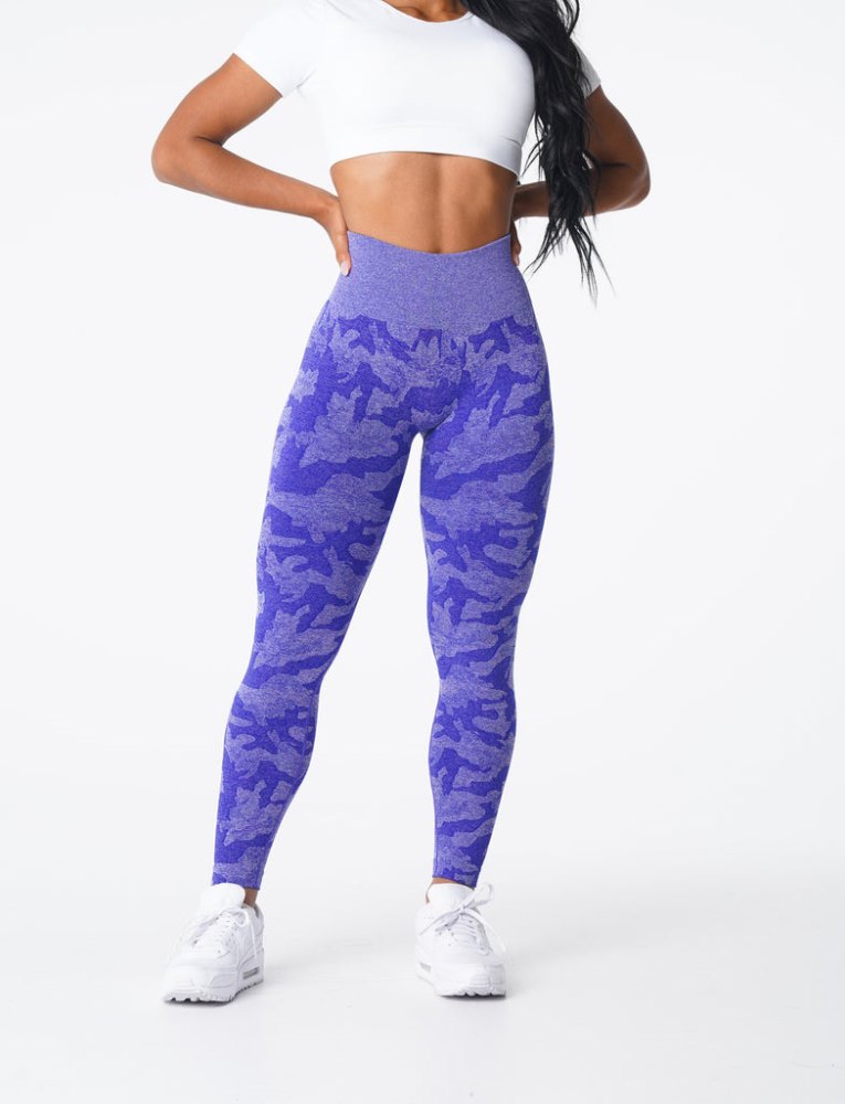 Leggins Nvgtn Camo Seamless Leggings Mujer Azules Argentina | 1453-VL4