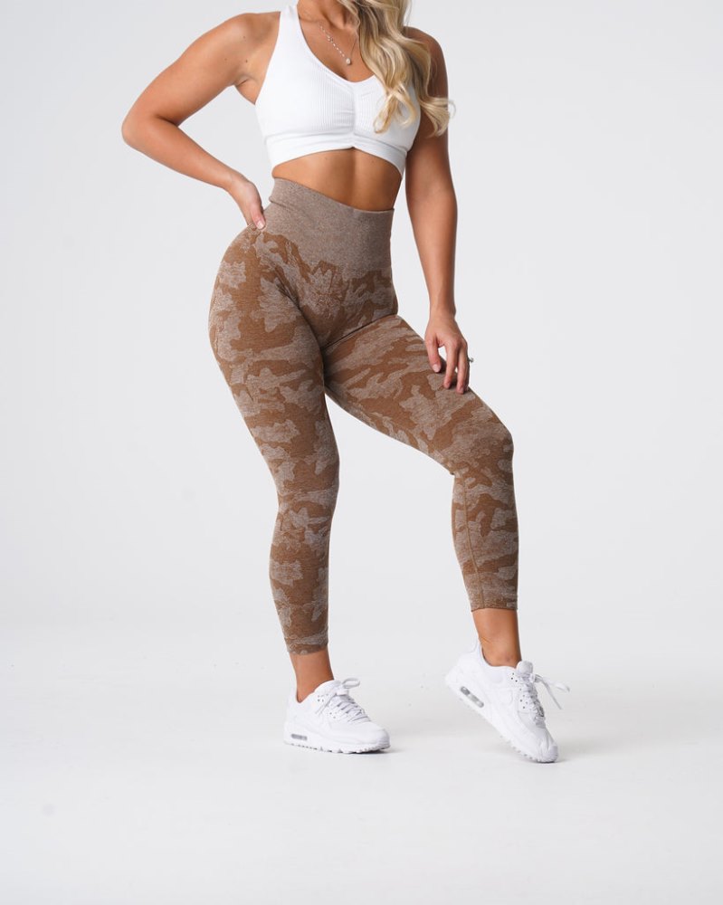 Leggins Nvgtn Camo Seamless Leggings Mujer Marrones Argentina | 1459-5LA