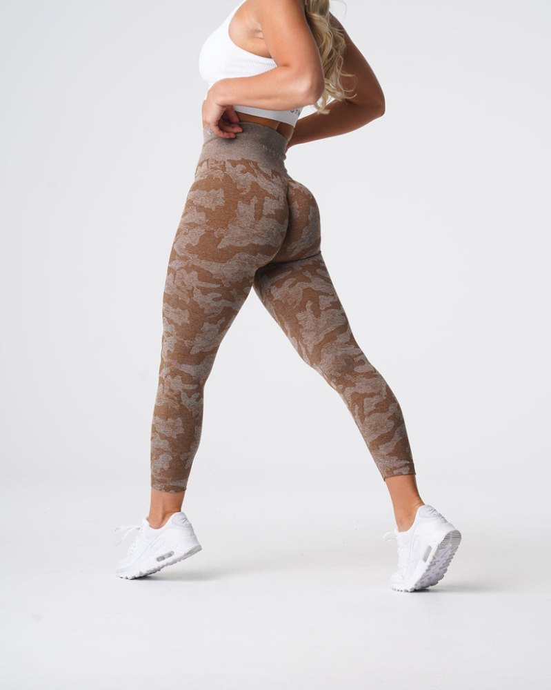 Leggins Nvgtn Camo Seamless Leggings Mujer Marrones Argentina | 1459-5LA