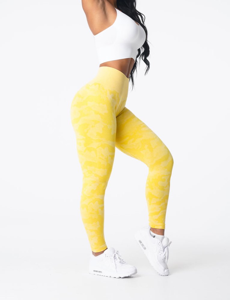 Leggins Nvgtn Camo Seamless Leggings Mujer Amarillo Argentina | 1558-TBB