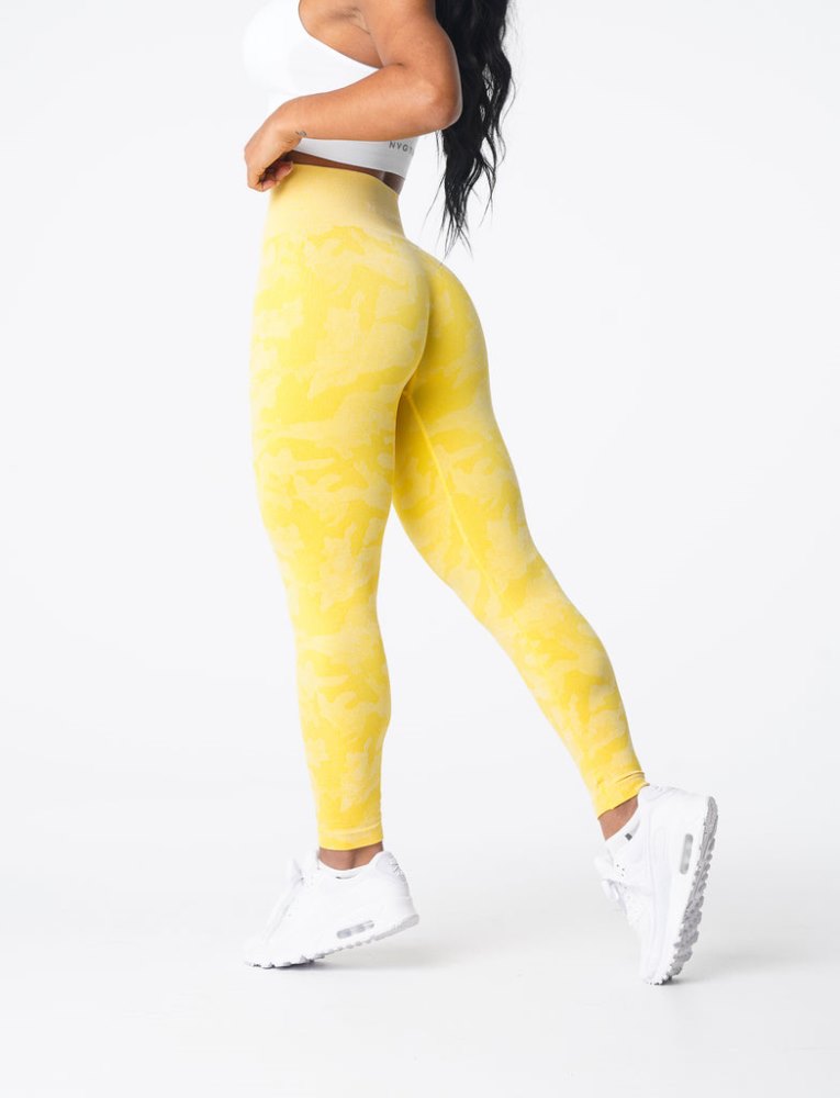 Leggins Nvgtn Camo Seamless Leggings Mujer Amarillo Argentina | 1558-TBB