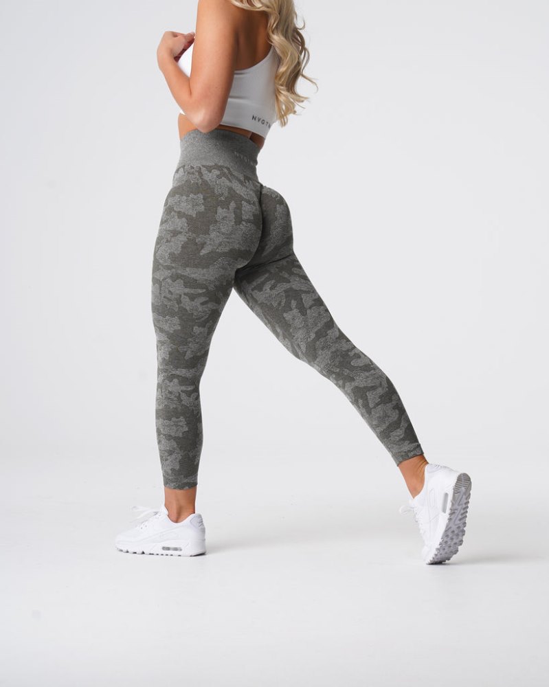 Leggins Nvgtn Camo Seamless Leggings Mujer Kaki Verde Argentina | 1610-UPA