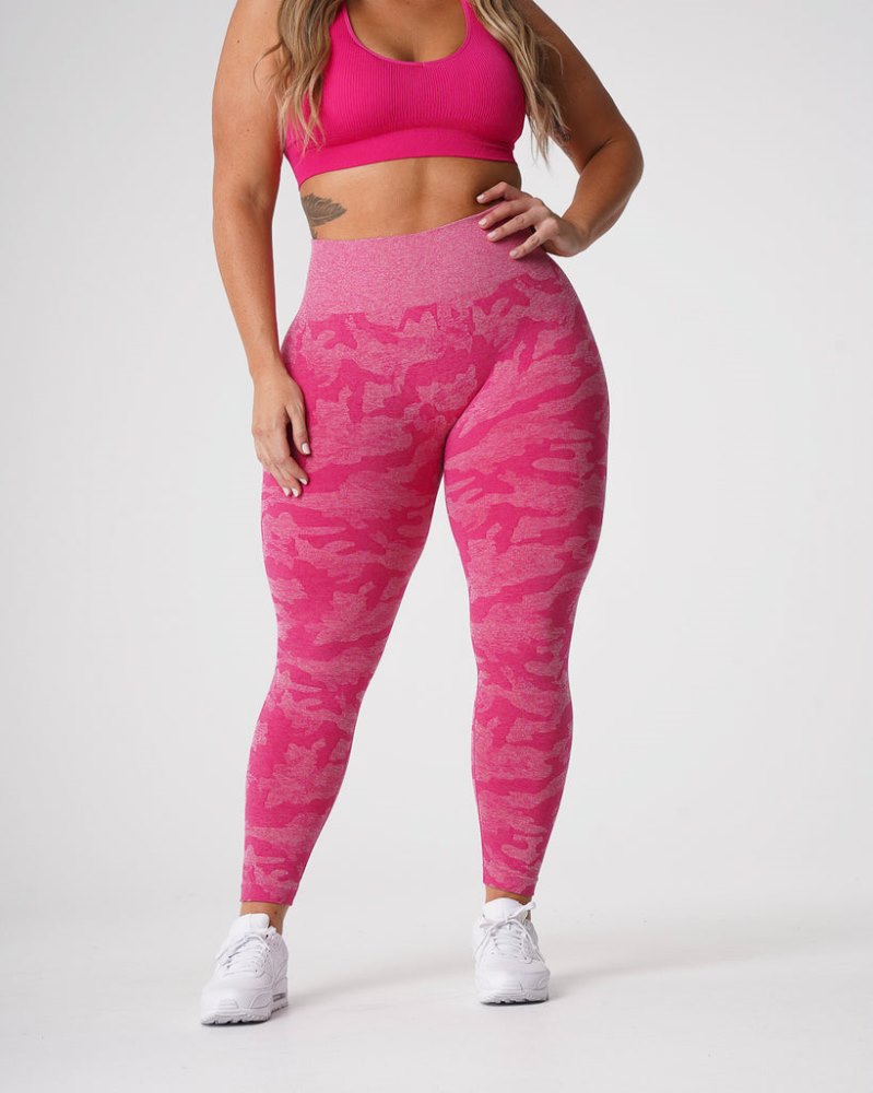 Leggins Nvgtn Camo Seamless Leggings Mujer Fucsia Argentina | 1905-U86