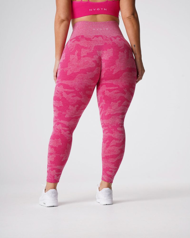 Leggins Nvgtn Camo Seamless Leggings Mujer Fucsia Argentina | 1905-U86