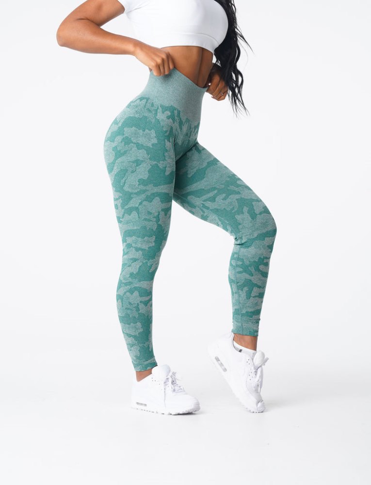 Leggins Nvgtn Camo Seamless Leggings Mujer Verde Argentina | 1921-1E2