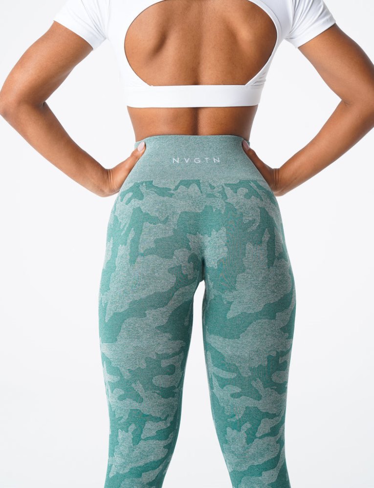 Leggins Nvgtn Camo Seamless Leggings Mujer Verde Argentina | 1921-1E2