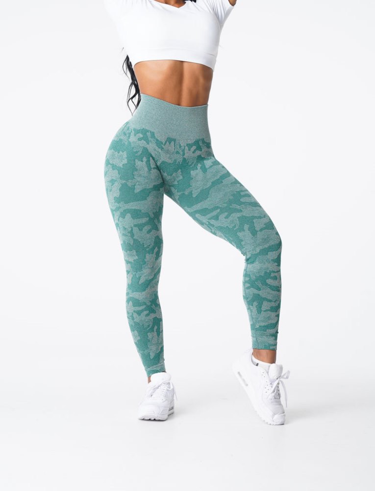 Leggins Nvgtn Camo Seamless Leggings Mujer Verde Argentina | 1921-1E2