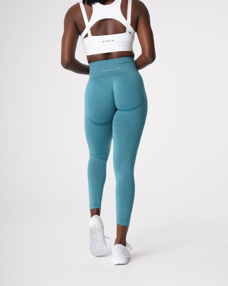 Leggins Nvgtn Contour Seamless Leggings Mujer Turquesa Argentina | 1000-16K