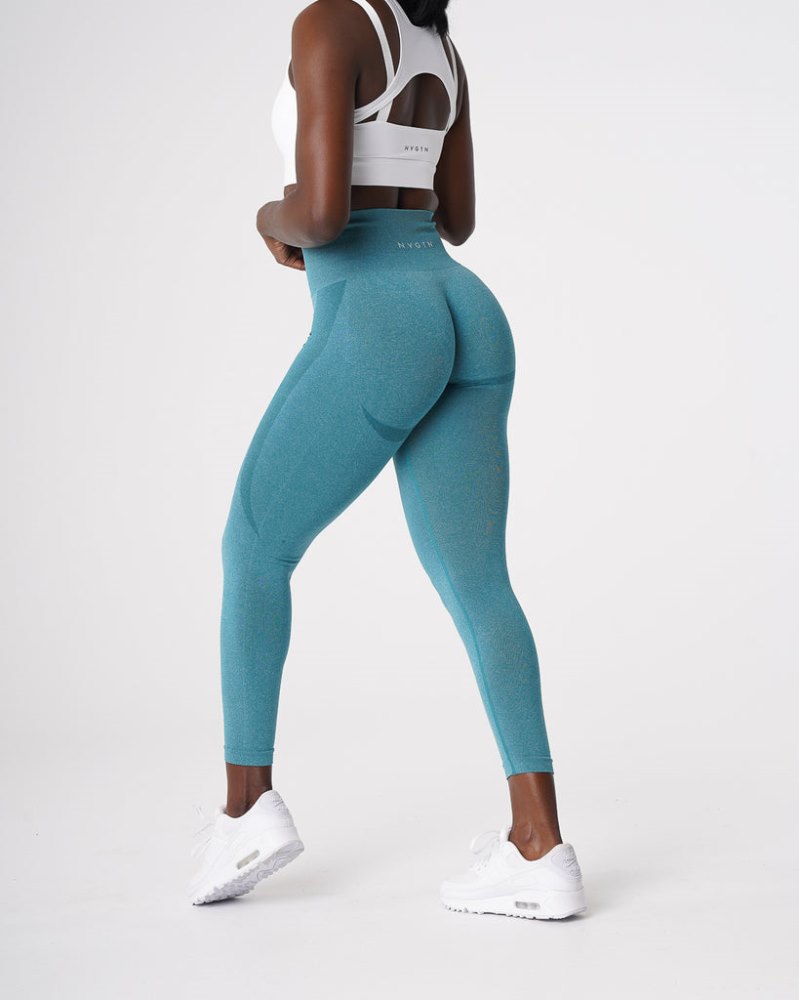 Leggins Nvgtn Contour Seamless Leggings Mujer Turquesa Argentina | 1000-16K