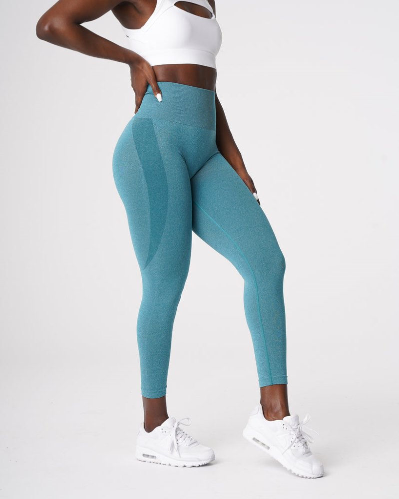 Leggins Nvgtn Contour Seamless Leggings Mujer Turquesa Argentina | 1000-16K