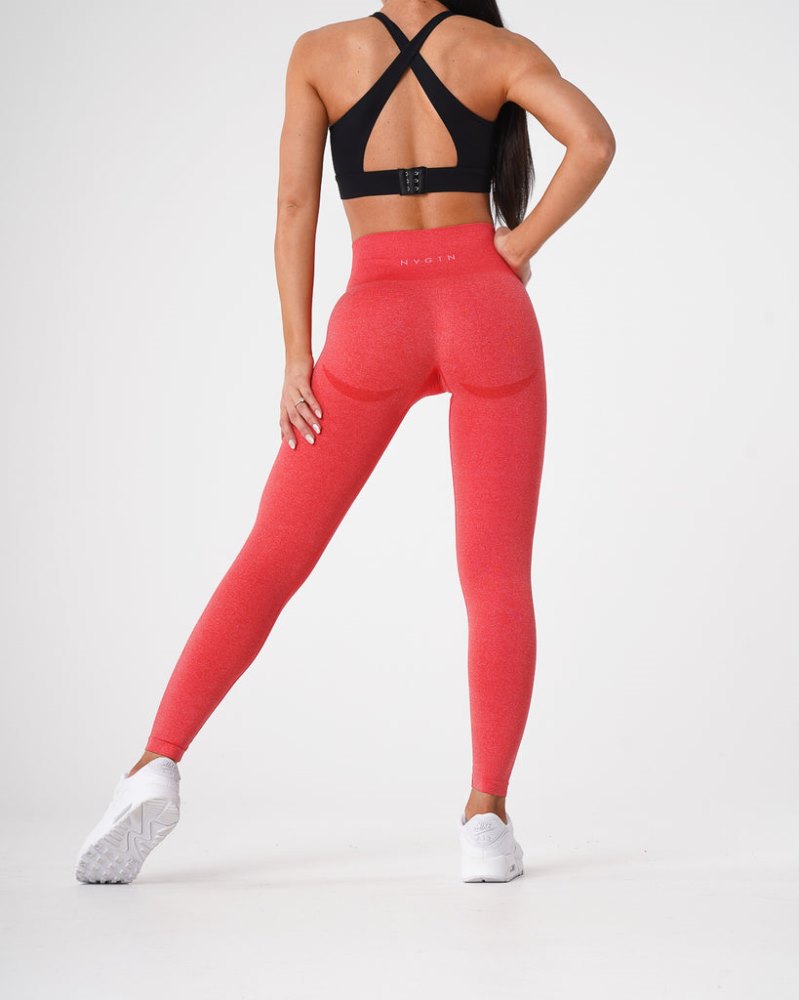 Leggins Nvgtn Contour Seamless Leggings Mujer Rojas Argentina | 1066-ACX