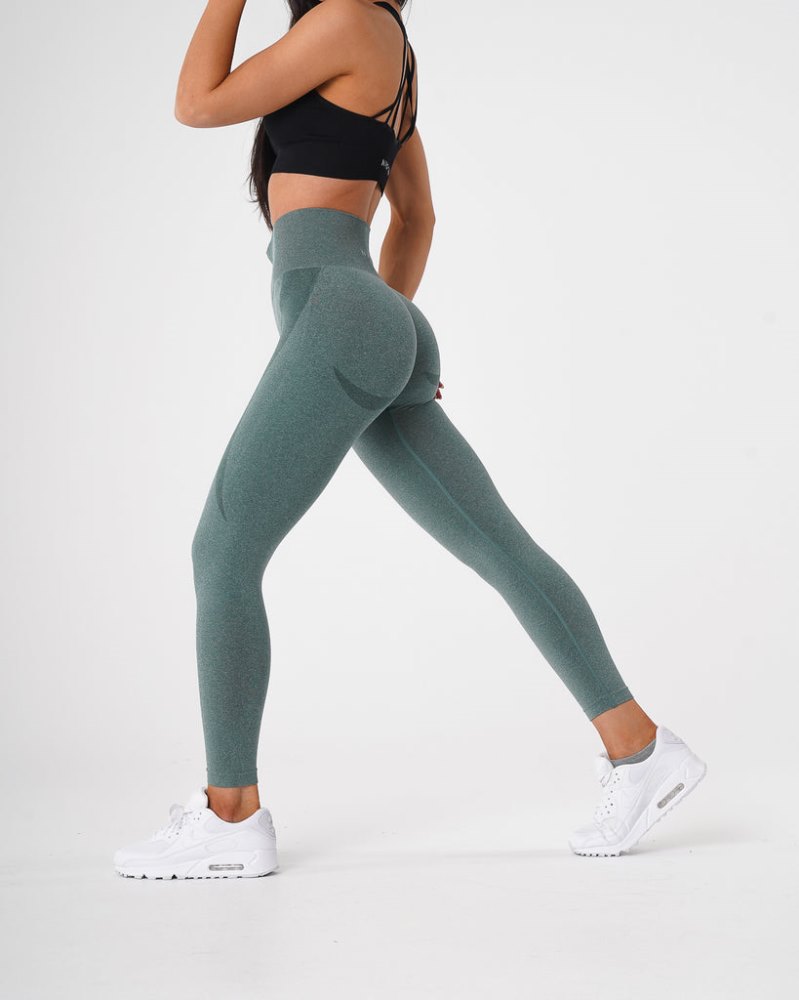 Leggins Nvgtn Contour Seamless Leggings Mujer Verde Argentina | 1179-VIE