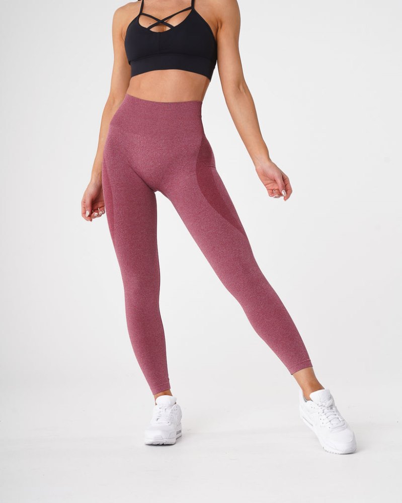 Leggins Nvgtn Contour Seamless Leggings Mujer Moradas Rojas Argentina | 1211-M5Y