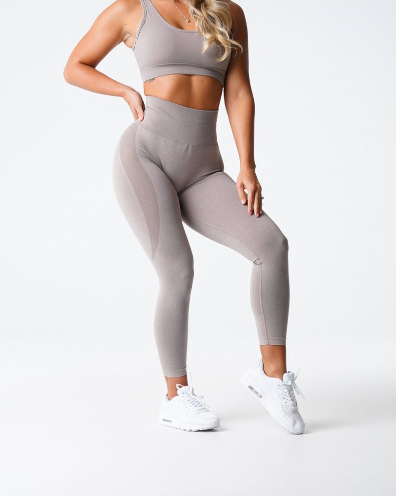 Leggins Nvgtn Contour Seamless Leggings Mujer Gris Marrones Argentina | 1220-KJ3