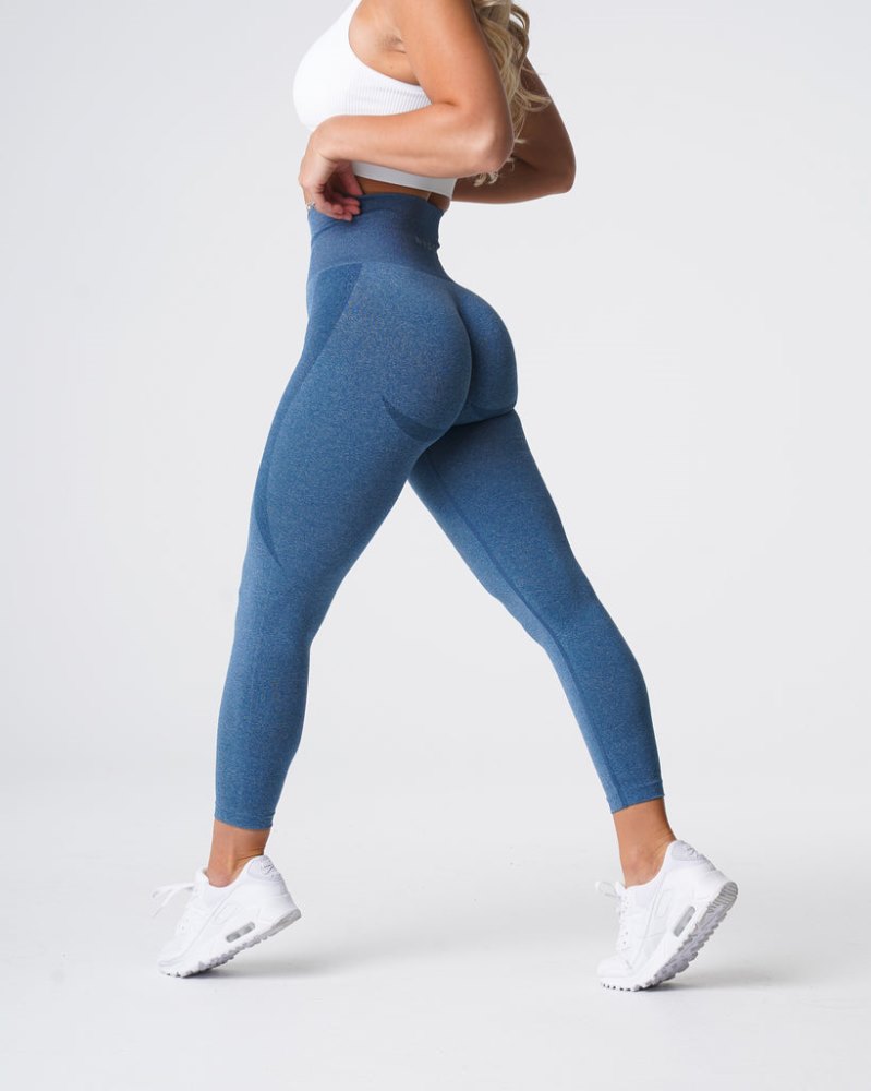 Leggins Nvgtn Contour Seamless Leggings Mujer Azules Argentina | 1350-7MQ