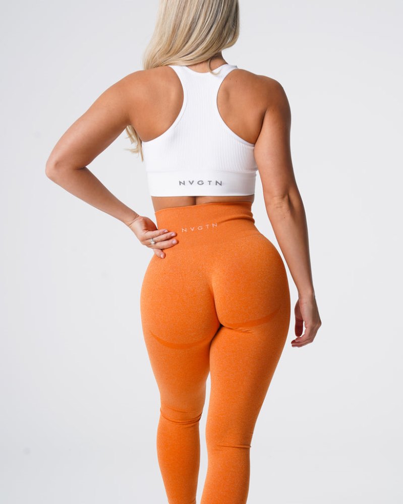 Leggins Nvgtn Contour Seamless Leggings Mujer Naranjas Argentina | 1576-3JK