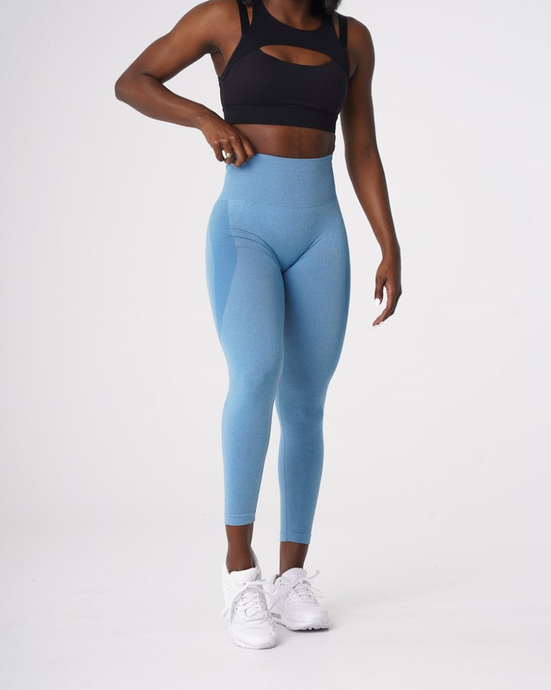 Leggins Nvgtn Contour Seamless Leggings Mujer Azules Argentina | 1592-TY4