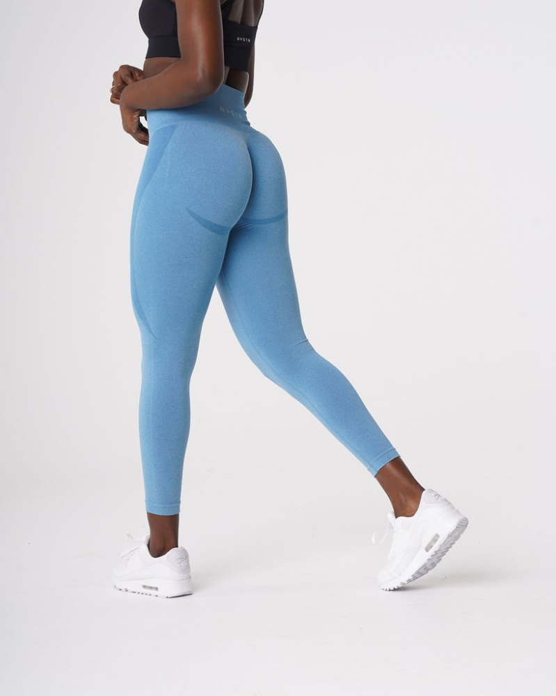 Leggins Nvgtn Contour Seamless Leggings Mujer Azules Argentina | 1592-TY4