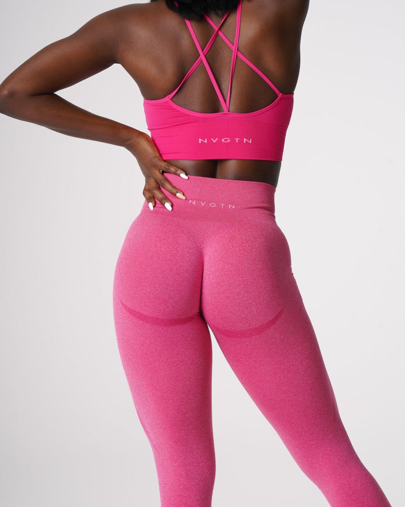 Leggins Nvgtn Contour Seamless Leggings Mujer Fucsia Argentina | 1664-X7O