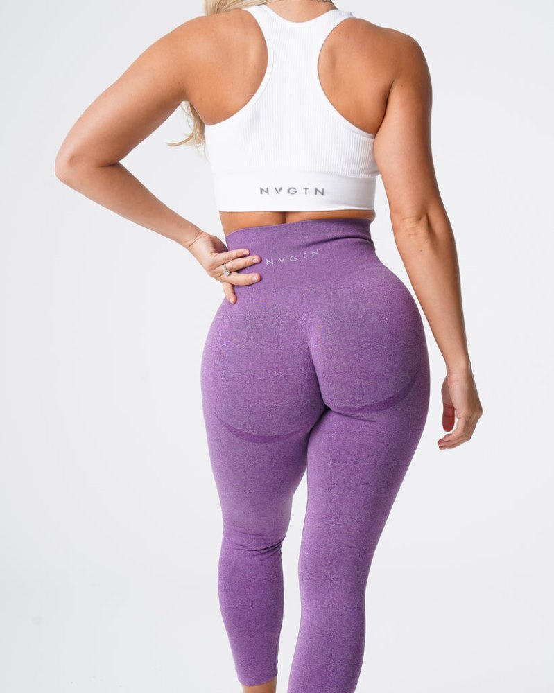 Leggins Nvgtn Contour Seamless Leggings Mujer Moradas Argentina | 1837-J6X