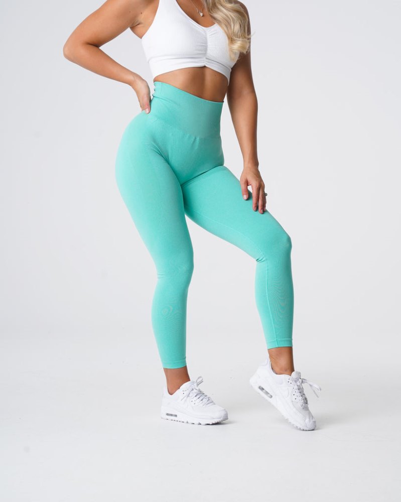 Leggins Nvgtn Contour Seamless Leggings Mujer Verde Menta Argentina | 1950-E5J