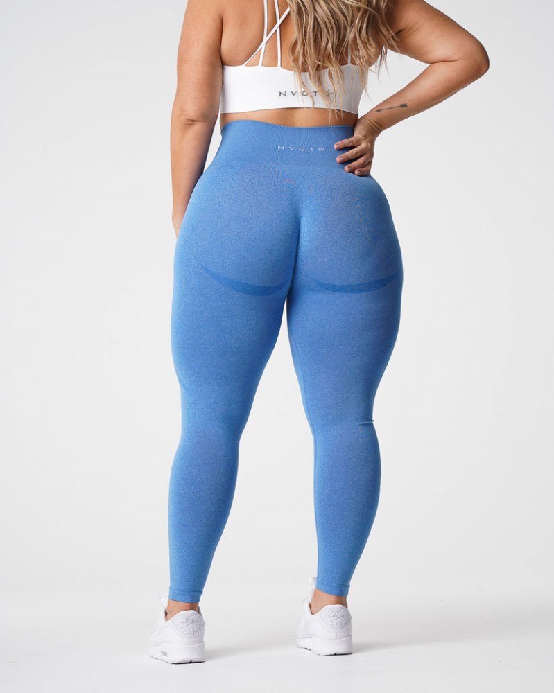 Leggins Nvgtn Contour Seamless Leggings Mujer Azules Argentina | 1961-BFT