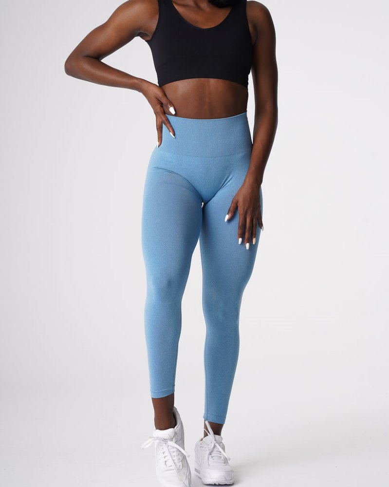 Leggins Nvgtn Curve Seamless Leggings Mujer Azules Argentina | 1502-CHL