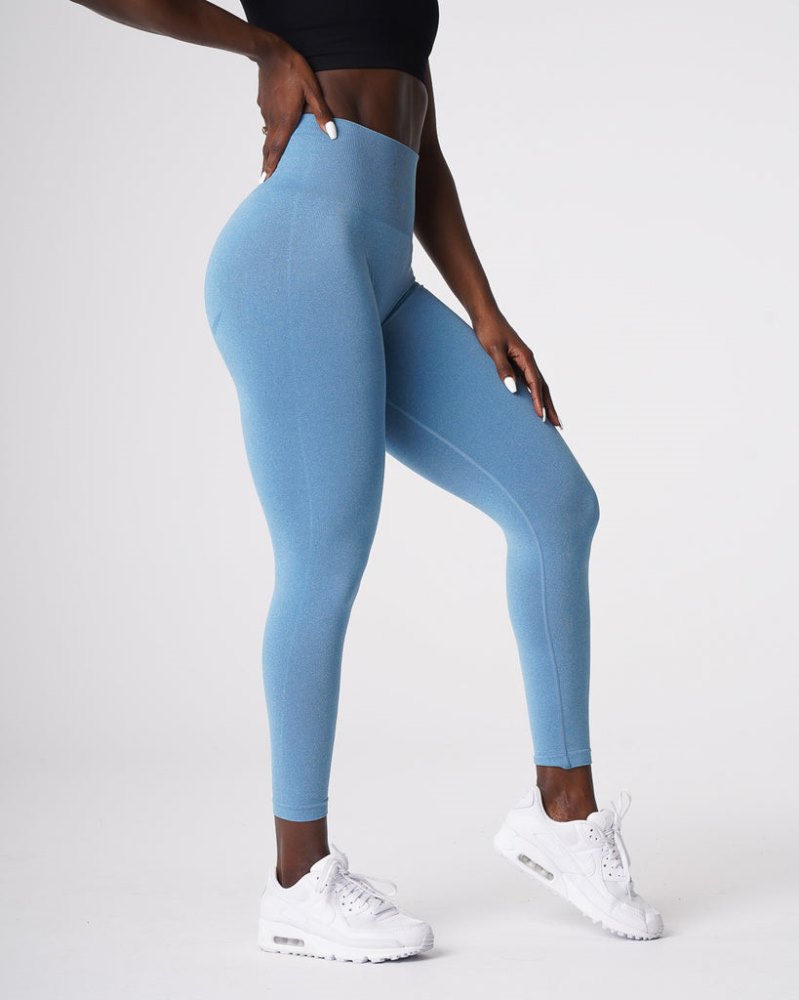 Leggins Nvgtn Curve Seamless Leggings Mujer Azules Argentina | 1502-CHL