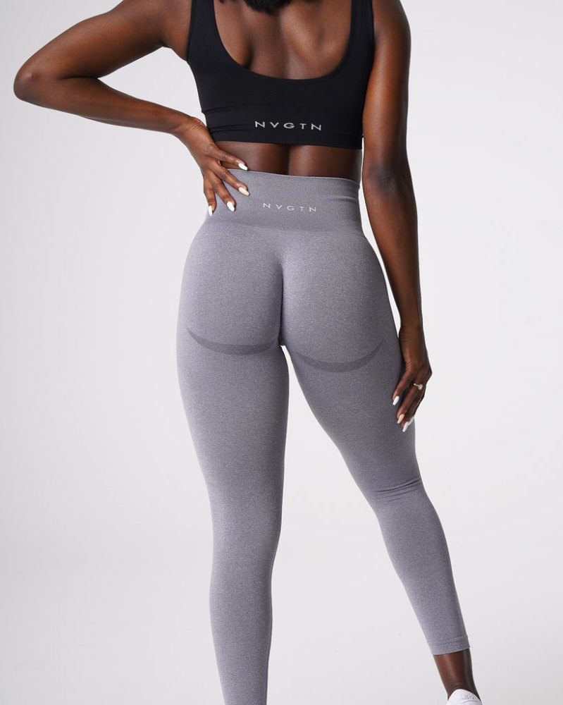 Leggins Nvgtn Curve Seamless Leggings Mujer Gris Argentina | 1577-T2Z