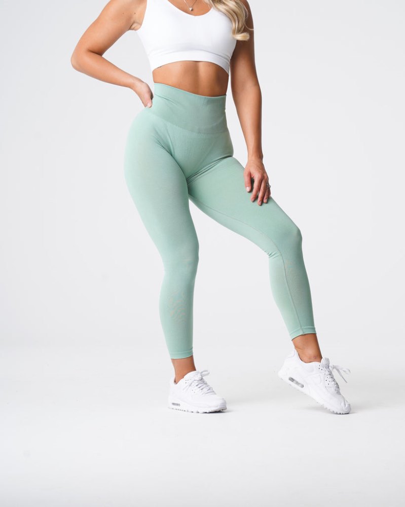 Leggins Nvgtn Curve Seamless Leggings Mujer Verde Argentina | 1587-8G6