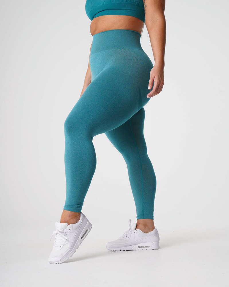 Leggins Nvgtn Curve Seamless Leggings Mujer Turquesa Argentina | 1656-B3M