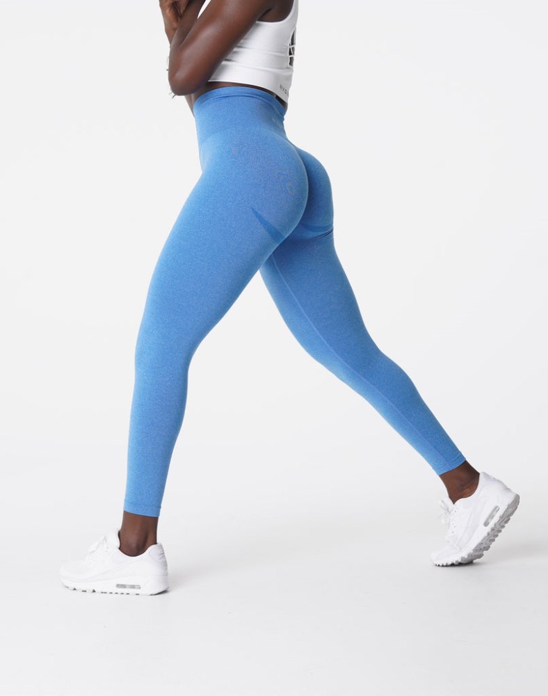 Leggins Nvgtn Curve Seamless Leggings Mujer Azules Argentina | 1831-A0U