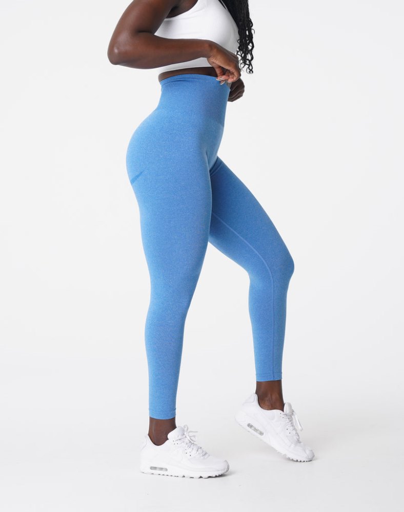 Leggins Nvgtn Curve Seamless Leggings Mujer Azules Argentina | 1831-A0U