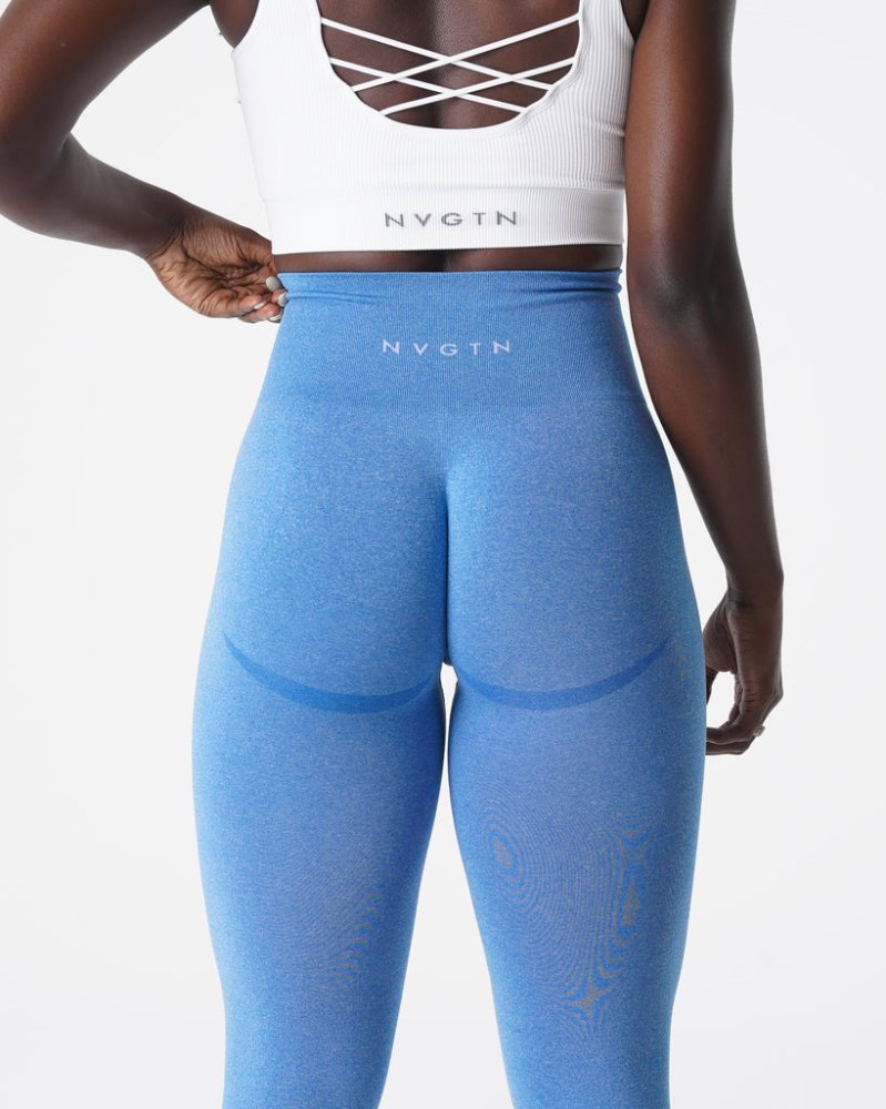 Leggins Nvgtn Curve Seamless Leggings Mujer Azules Argentina | 1831-A0U