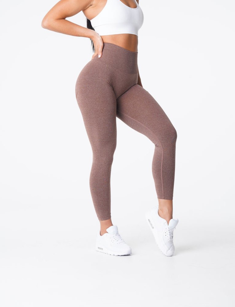 Leggins Nvgtn Curve Seamless Leggings Mujer Gris Marrones Argentina | 1979-7U8