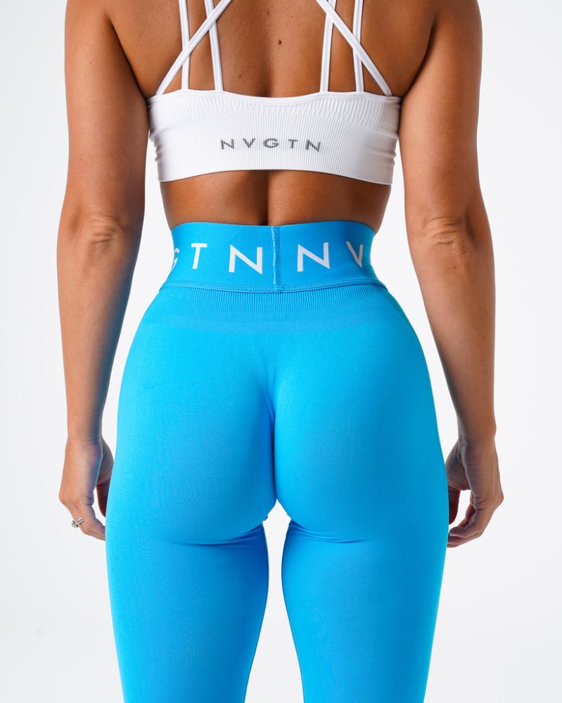 Leggins Nvgtn Deporte Seamless Leggings Mujer Azules Argentina | 1201-V6Z