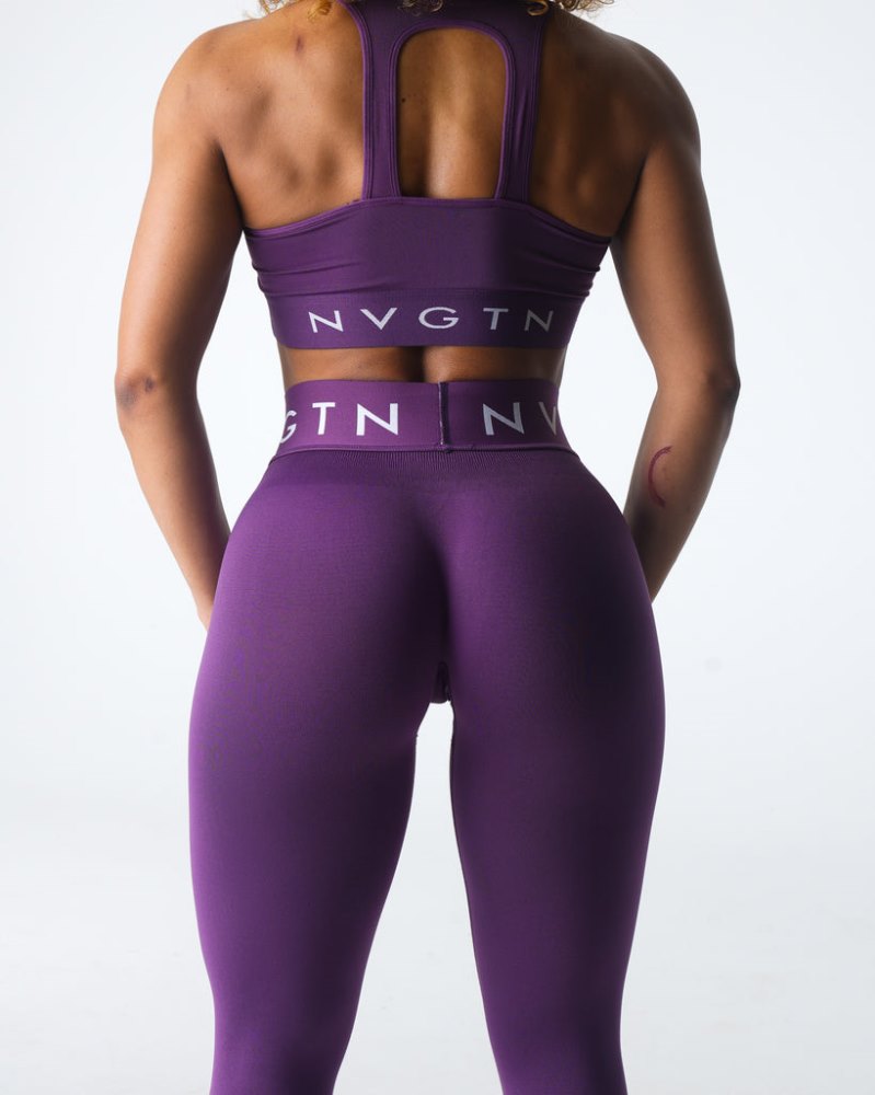 Leggins Nvgtn Deporte Seamless Leggings Mujer Moradas Argentina | 1314-WPN