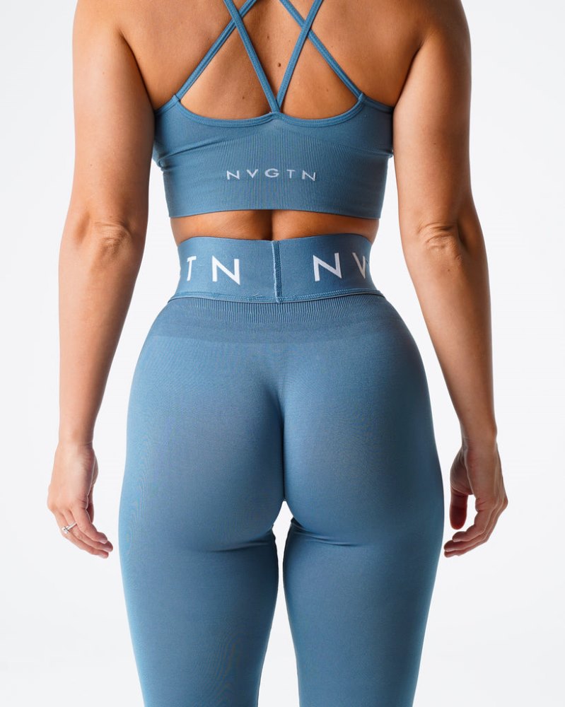 Leggins Nvgtn Deporte Seamless Leggings Mujer Azules Argentina | 1793-AS1